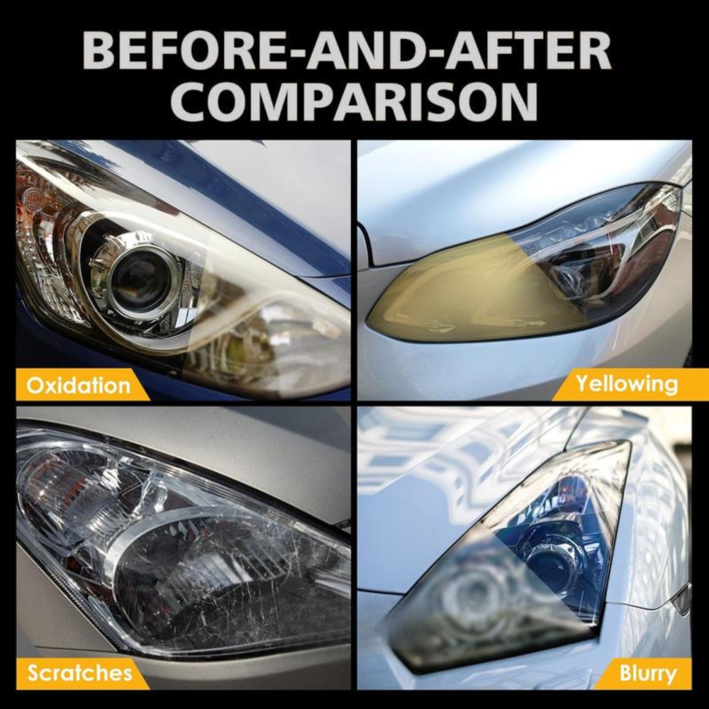 Safai Pro™ Headlight Renewal & Anti-Yellowing Spray